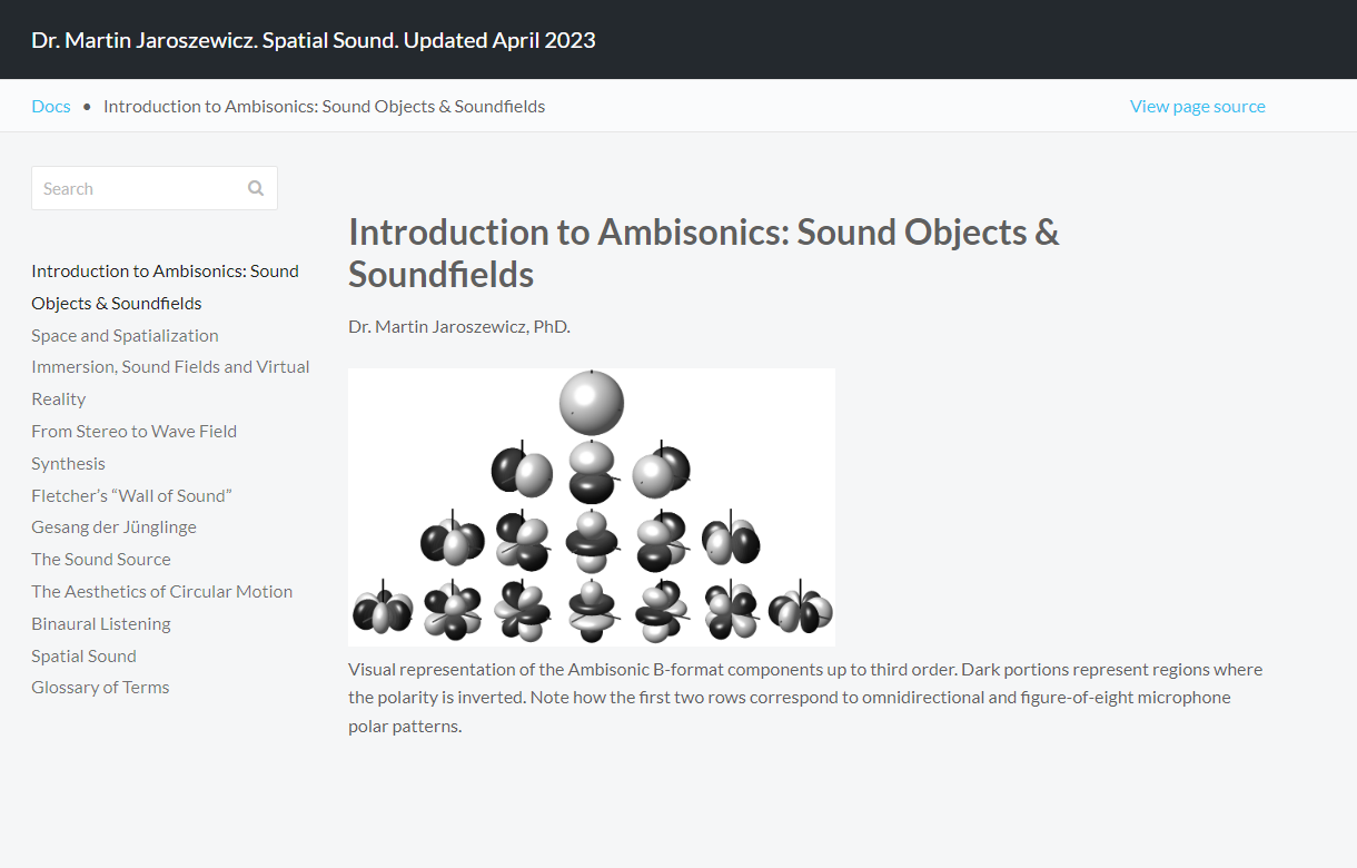 Ambisonics Talk