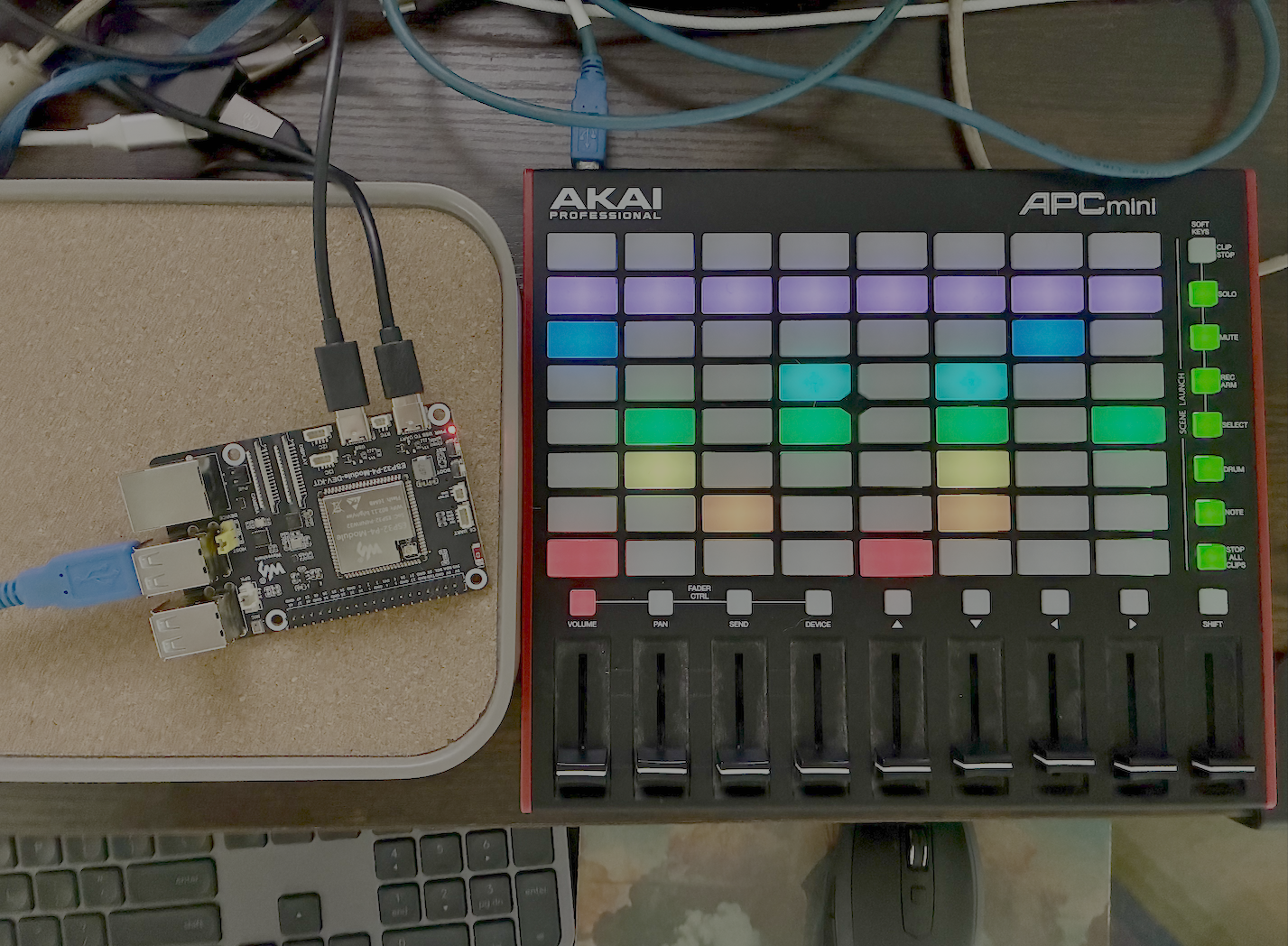 Waveshare ESP32 P4 running MiniStep